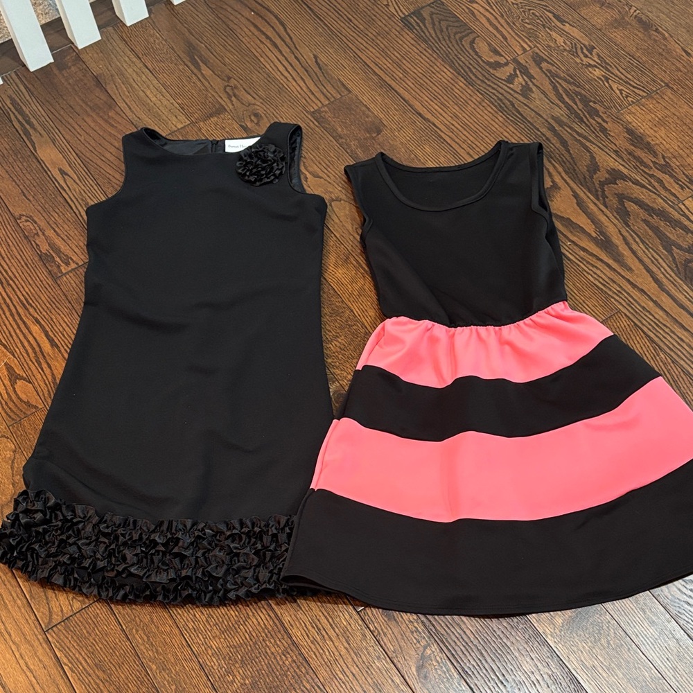 Stylish Black and Pink Kids Dresses size 14